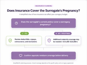 Insurance Coverage Surrogacy Flowchart
